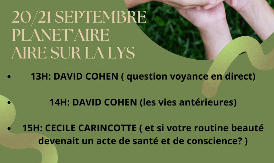 🎬 A Aire sur la Lys, les 20 et 21 septembre… les énergies vont vibrer, les esprits vont frissonner, et vous… vous allez adorer.