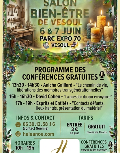 Les conférences de ce week end!